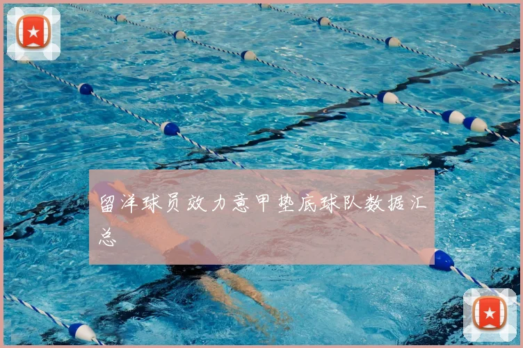 留洋球员效力意甲垫底球队数据汇总